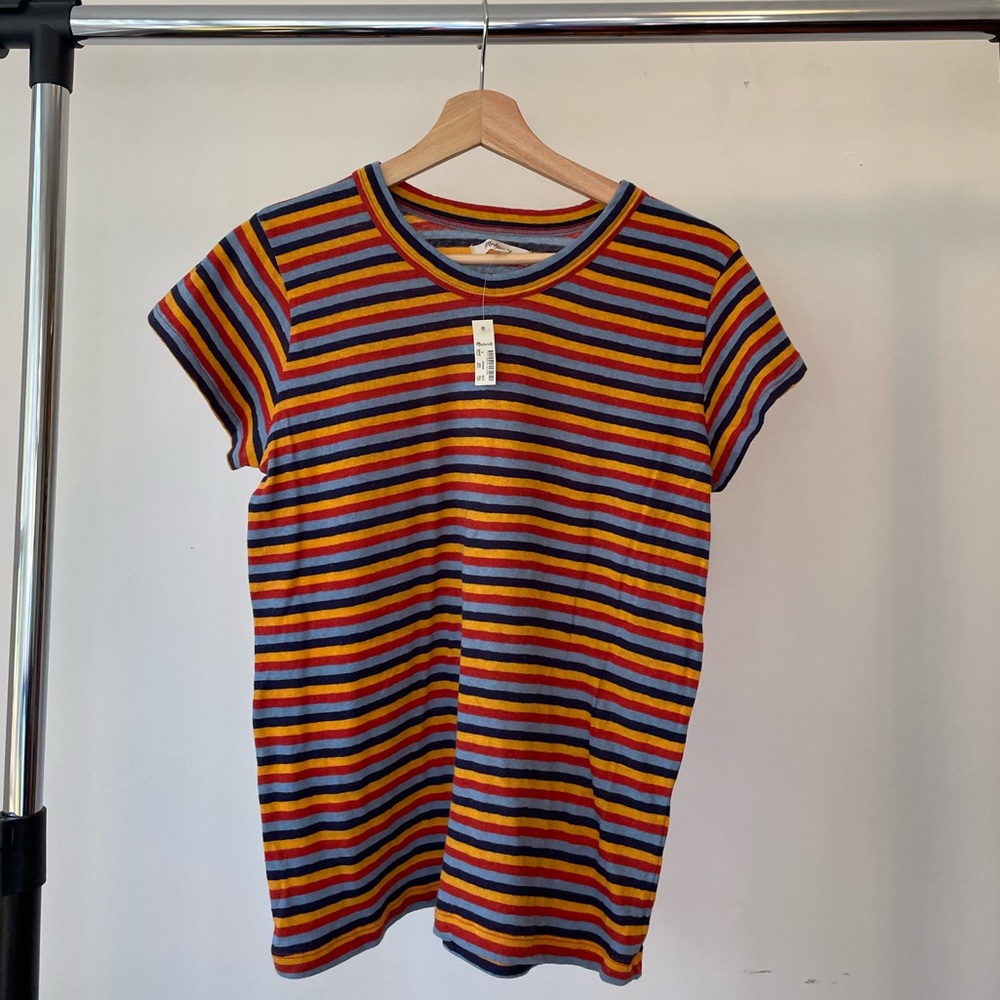 Madewell Short Sleeve Striped T-Shirt - Size Small - NWT